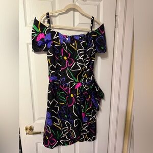 Silk Studio Vintage Daisy Floral Silk Dress Size 6